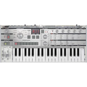 Korg - MICROKORG Crystal, virtuál-analóg szintetizátor/vokóder, 37 Natural Touch mini billentyű, átlátszó kivitel, tokkal