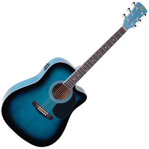 Soundsation - Yellowstone-DNCE-BB akusztikus gitár elektronikával kék-burst Soundsation - Yellowstone-DNCE-BB akusztikus gitár elektronikával kék-burst