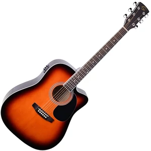 Soundsation - Yellowstone-DNCE-SB akusztikus gitár elektronikával sunburst Soundsation - Yellowstone-DNCE-SB akusztikus gitár elektronikával sunburst