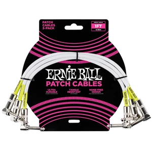 Ernie Ball - Patch Kábel 30cm Fehér