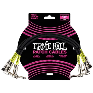 Ernie Ball - Patch Kábel 30cm Fekete