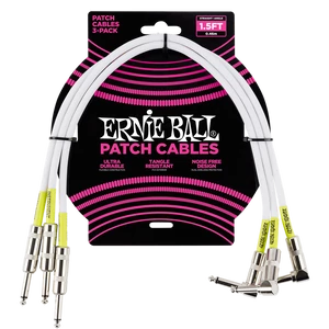 Ernie Ball - Patch Kábel 46cm Fehér