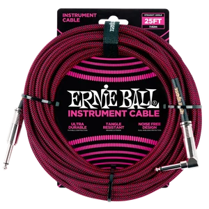 Ernie Ball - Vasalózsinór kábel 7.65m Vörös