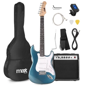 Max - GigKit Elektromos gitár szett fekete színben