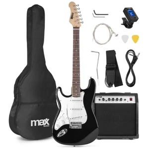 Max - GigKit Elektromos gitár szett fekete színben