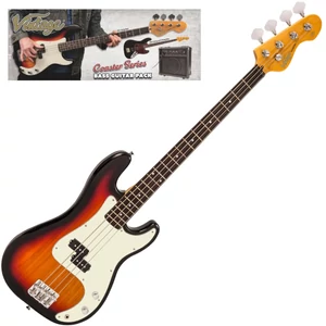 Vintage - V40 Coaster basszusgitár szett, 3 Tone Sunburst Vintage - V40 Coaster basszusgitár szett, 3 Tone Sunburst