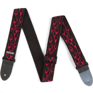 Dunlop - D3811RD klasszikus piros lángmintás gitárheveder Dunlop - D3811RD klasszikus piros lángmintás gitárheveder