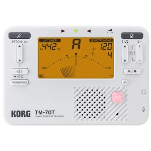 Korg - TM70TWH hangoló és metronóm, fehér