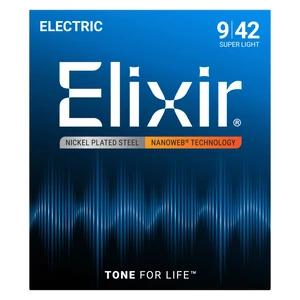 Elixir - 009 - 042 Super Light Elektromos gitárhúr Elixir - 009 - 042 Super Light Elektromos gitárhúr