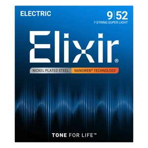 Elixir - 009 - 052 Super Light 7 húros elektromos gitárhúr készlet
