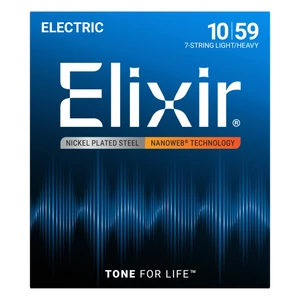Elixir - 010 - 059 Light/Heavy 7 húros elektromos gitárhúr készlet