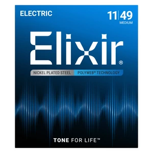 Elixir - PolyWeb (12100) 11-49 Medium elektromos húrkészlet Elixir - PolyWeb (12100) 11-49 Medium elektromos húrkészlet