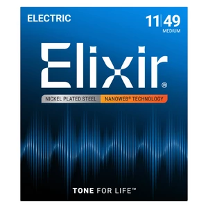 Elixir - 011 - 049 Medium elektromos gitárhúr Elixir - 011 - 049 Medium elektromos gitárhúr
