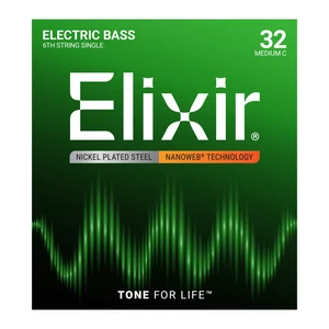 Elixir - NanoWeb 6th .032 Medium C basszugitár húr