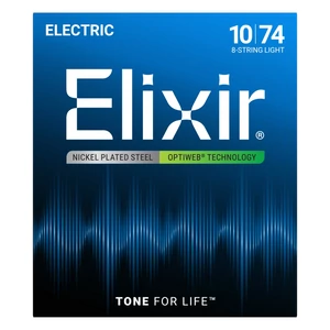 Elixir - OPTIWEB Coating Light 10-74 8-húros elektromos gitárhúr