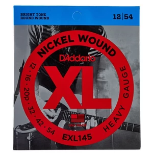 D'Addario - EXL145 Nickel Wound Heavy Gauge 12-54 elektromos gitárhúr D'Addario - EXL145 Nickel Wound Heavy Gauge 12-54 elektromos gitárhúr