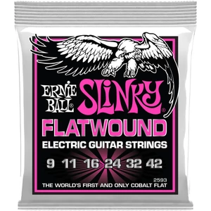 Ernie Ball - Flatwound Super Slinky 9-42 Elektromos Gitárhúr készlet Ernie Ball - Flatwound Super Slinky 9-42 Elektromos Gitárhúr készlet