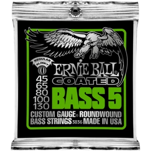 Ernie Ball - Coated 5 String Slinky Bass 45-130 Basszusgitárhúr készlet 5-húros Ernie Ball - Coated 5 String Slinky Bass 45-130 Basszusgitárhúr készlet 5-húros