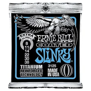 Ernie Ball - Coated Titanium RPS Extra Slinky 8-38 Elektromos Gitárhúr készlet Ernie Ball - Coated Titanium RPS Extra Slinky 8-38 Elektromos Gitárhúr készlet
