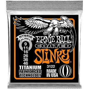 Ernie Ball - Coated Titanium RPS Hybrid Slinky 9-46 Elektromos Gitárhúr készlet Ernie Ball - Coated Titanium RPS Hybrid Slinky 9-46 Elektromos Gitárhúr készlet