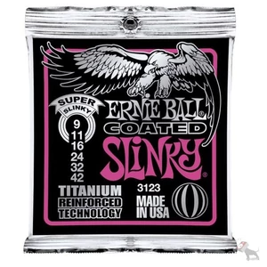 Ernie Ball - Coated Titanium RPS Super Slinky 9-42 Elektromos Gitárhúr készlet Ernie Ball - Coated Titanium RPS Super Slinky 9-42 Elektromos Gitárhúr készlet