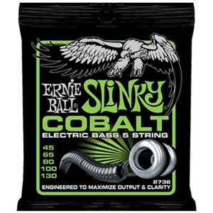 Ernie Ball - Cobalt 5 String Regular Slinky Bass 45-130 Basszusgitárhúr készlet 5-húros Ernie Ball - Cobalt 5 String Regular Slinky Bass 45-130 Basszusgitárhúr készlet 5-húros