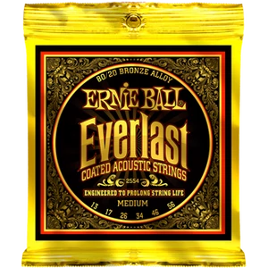 Ernie Ball - Everlast Coated Bronze Medium 13-56 Akusztikus Gitárhúr készlet