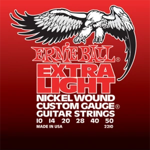 Ernie Ball - Nickel Wound Extra Light Wound G 10-50 Elektromos Gitárhúr készlet Ernie Ball - Nickel Wound Extra Light Wound G 10-50 Elektromos Gitárhúr készlet
