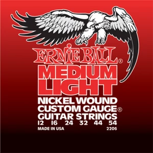 Ernie Ball - Nickel Wound Medium Light Wound G 12-54 Elektromos Gitárhúr készlet Ernie Ball - Nickel Wound Medium Light Wound G 12-54 Elektromos Gitárhúr készlet