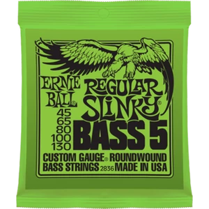 Ernie Ball - Nickel Wound Regular Slinky Bass 5 String 45-130 Elektromos Basszusgitárhúr készlet 5-húros Ernie Ball - Nickel Wound Regular Slinky Bass 5 String 45-130 Elektromos Basszusgitárhúr készlet 5-húros