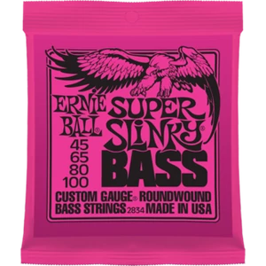 Ernie Ball - Nickel Wound Super Slinky Bass 45-100 Elektromos Basszusgitárhúr készlet Ernie Ball - Nickel Wound Super Slinky Bass 45-100 Elektromos Basszusgitárhúr készlet