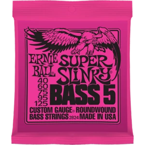 Ernie Ball - Nickel Wound Super Slinky Bass 5 String 40-125 Elektromos Basszusgitárhúr készlet 5-húros Ernie Ball - Nickel Wound Super Slinky Bass 5 String 40-125 Elektromos Basszusgitárhúr készlet 5-húros
