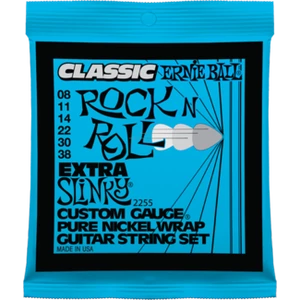 Ernie Ball - Pure Nickel Extra Slinky 8-38 Elektromos Gitárhúr készlet Ernie Ball - Pure Nickel Extra Slinky 8-38 Elektromos Gitárhúr készlet
