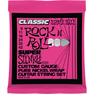 Ernie Ball - Pure Nickel Super Slinky 9-42 Elektromos Gitárhúr készlet Ernie Ball - Pure Nickel Super Slinky 9-42 Elektromos Gitárhúr készlet