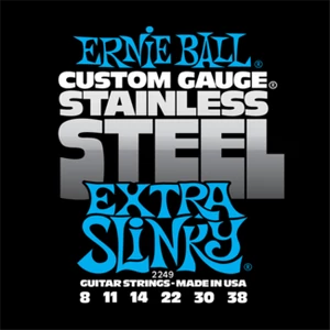 Ernie Ball - Stainless Steel Extra Slinky 8-38 Elektromos Gitárhúr készlet Ernie Ball - Stainless Steel Extra Slinky 8-38 Elektromos Gitárhúr készlet