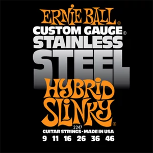 Ernie Ball - Stainless Steel Hybrid Slinky 9-46 Elektromos Gitárhúr készlet Ernie Ball - Stainless Steel Hybrid Slinky 9-46 Elektromos Gitárhúr készlet