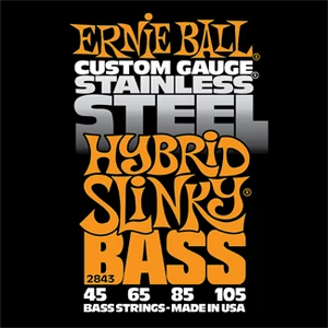 Ernie Ball - Stainless Steel Hybrid Slinky Bass 45-105 Basszusgitárhúr készlet Ernie Ball - Stainless Steel Hybrid Slinky Bass 45-105 Basszusgitárhúr készlet