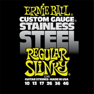 Ernie Ball - Stainless Steel Regular Slinky 10-46 Elektromos Gitárhúr készlet Ernie Ball - Stainless Steel Regular Slinky 10-46 Elektromos Gitárhúr készlet