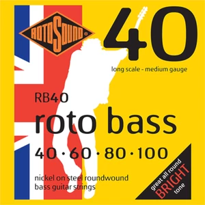 Rotosound - RB35 Basszusgitár húrkészlet nikkel 35 - 95 Rotosound - RB35 Basszusgitár húrkészlet nikkel 35 - 95