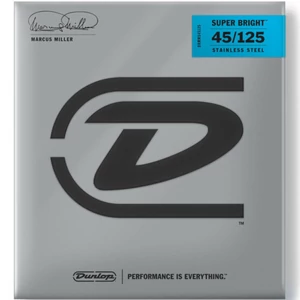 Dunlop - DBMMS45125 Marcus Miller 5 húros acél basszusgitár húrkészlet 45-125 Dunlop - DBMMS45125 Marcus Miller 5 húros acél basszusgitár húrkészlet 45-125