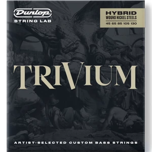 Dunlop - TVMSB45130 Trivium 5 húros Hybrid Nickel basszusgitár húr 45-130 Dunlop - TVMSB45130 Trivium 5 húros Hybrid Nickel basszusgitár húr 45-130