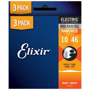 Elixir - NanoWeb (16542) 10-46 Light elektromos húrkészlet 3db
