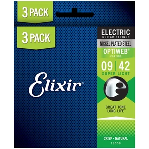 Elixir - OptiWeb (16550) 9-42 Super Light elektromos húrkészlet 3db