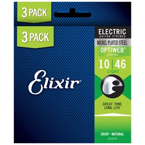 Elixir - OptiWeb (16552) 10-46 Light elektromos húrkészlet 3db