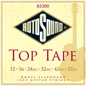 Rotosound - RS200 Top Tape elektromos gitárhúr készlet 10-52 Rotosound - RS200 Top Tape elektromos gitárhúr készlet 10-52
