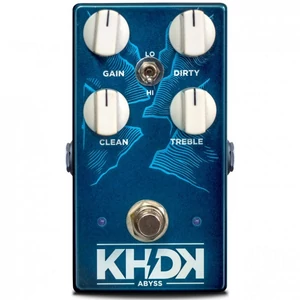 KHDK - Abyss Bass Overdrive torzítópedál basszusgitárhoz, szemből KHDK - Abyss Bass Overdrive torzítópedál basszusgitárhoz, szemből