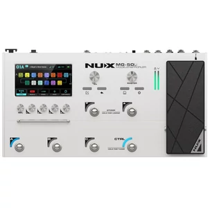 Nux - MG-50Li modellező pedál lítium akkumulátorral, fehér
