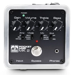 Palmer - MI Pocket Amp MKII zsebméretű gitár előerősítő, szemből Palmer - MI Pocket Amp MKII zsebméretű gitár előerősítő, szemből