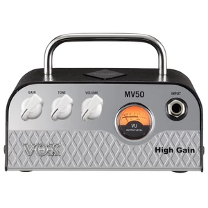 Vox - MV50 High Gain gitárerősítő fej 50 Watt, szemből Vox - MV50 High Gain gitárerősítő fej 50 Watt, szemből