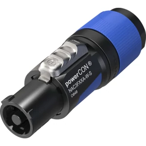 Neutrik - NAC3FXXA-W-S powerCON lengő hálózati bemenet, kék, kis méret (6-12 mm)